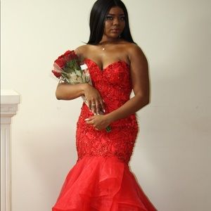 Red Prom Dress Gown